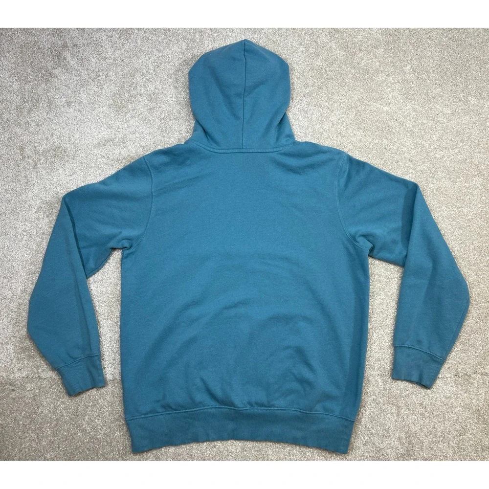 The North Face‎ Mens Logo Hoodie Pullover Sweatshirt Teal Blue Size Medium